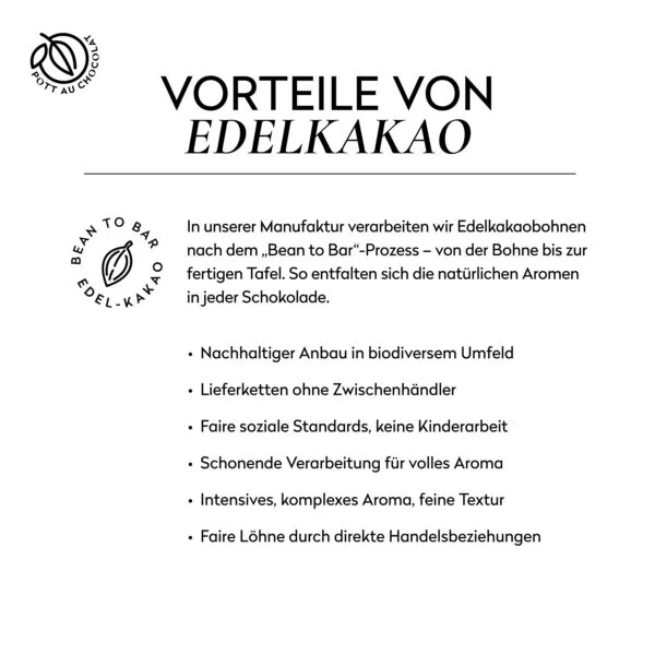 Vorteile Edelkakao