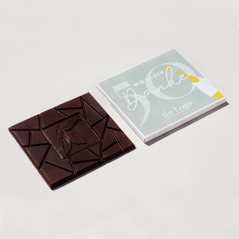 Pott au Chocolat Firmenkunden Schokolade Tafel Pur 1080