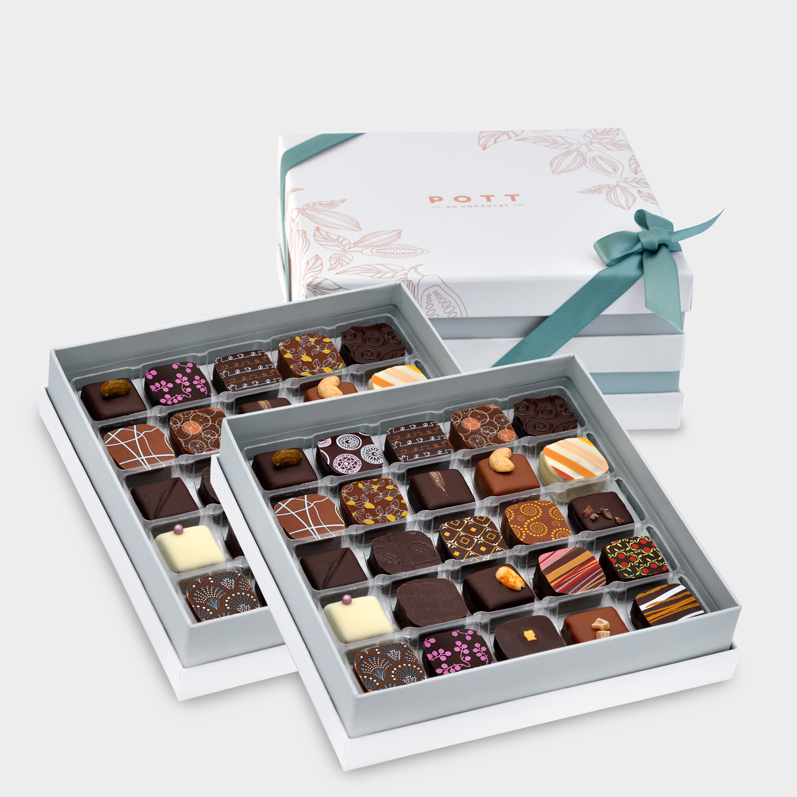 50 Stück 10*6*6cm Bonboniere Box Geschenkbox Pralinenschachtel Valentine 's Day 