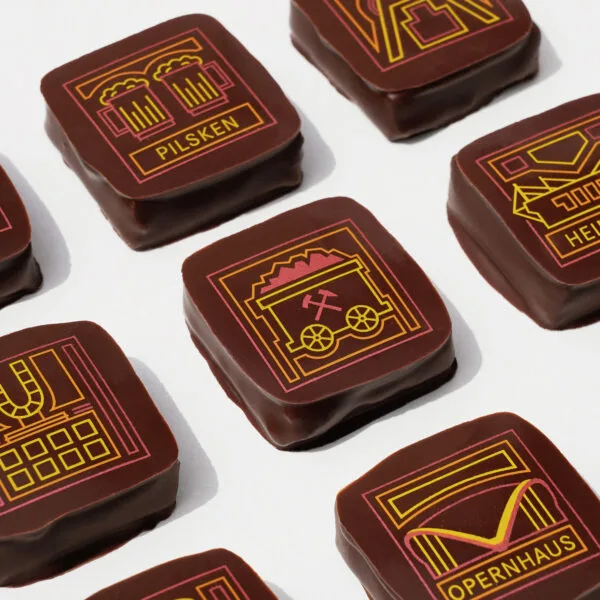 Pralinen mit Ruhrgebiet Motiven