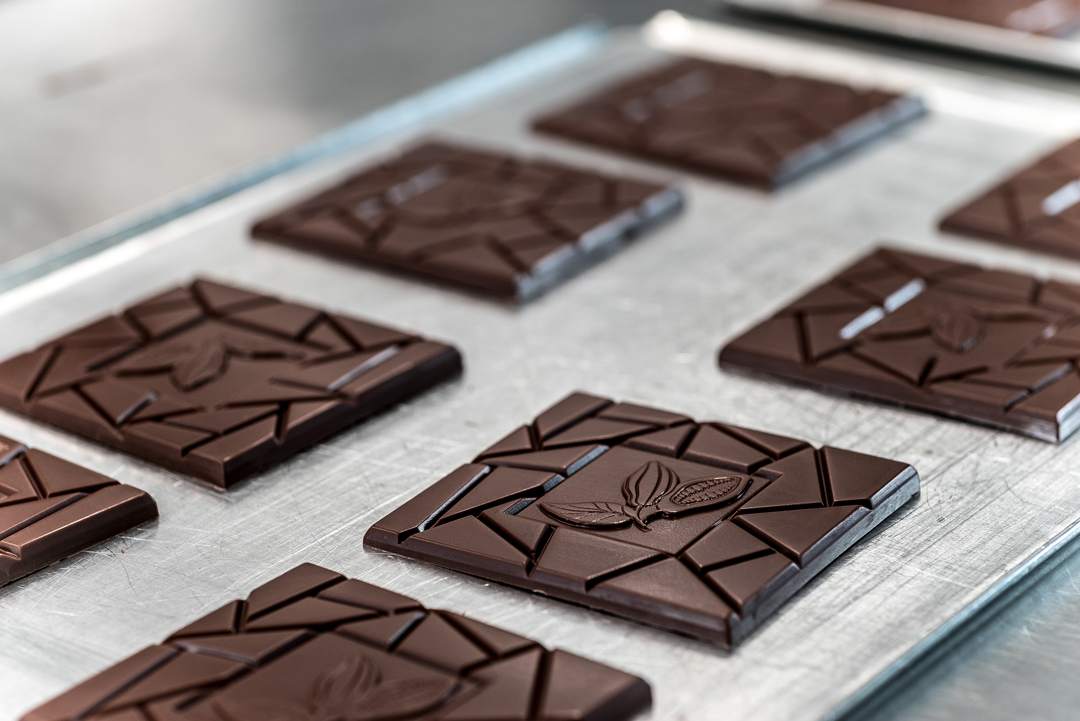 Pott au Chocolat Schokoladen Tafel Produktion 00093
