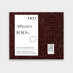Pott au Chocolat Schokoladen Tafel Verpackung Arhuaco 100