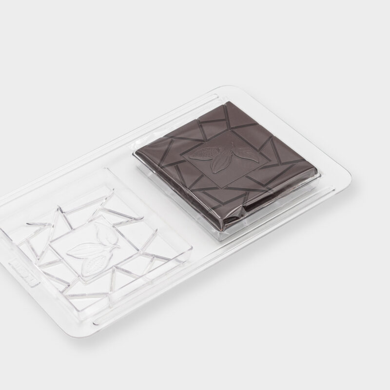 Pott au Chocolat Schokoladen individuelle Tafel form