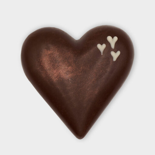 Pott au Chocolat Schokoladenherz Dunkel Herzchen