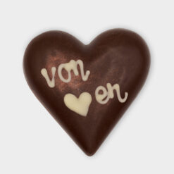 Pott au Chocolat Schokoladenherz Dunkel Von Herzen