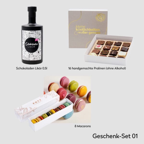 Übersicht der Produkte, die in der Geschenkbox sind