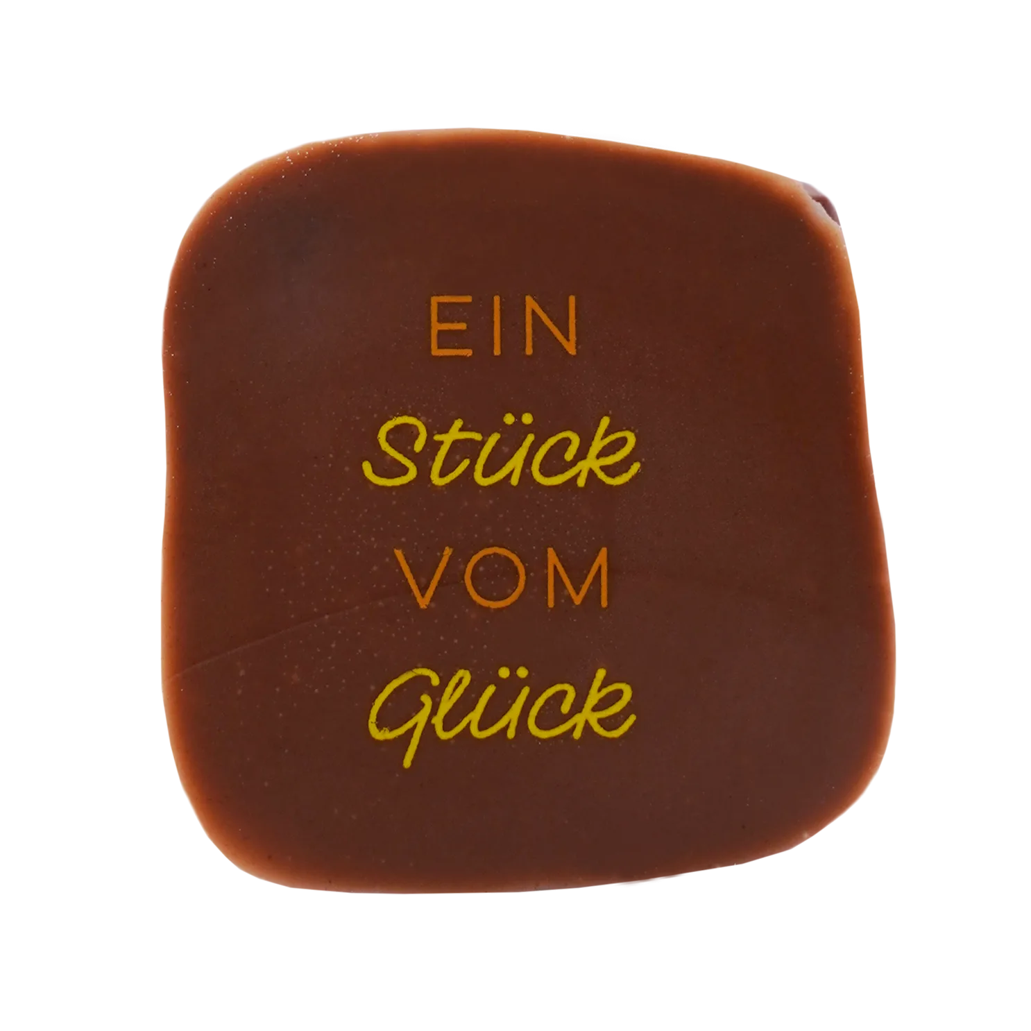 Pott-au-chocolat Hochzeitspraline ein Stück vom Glück in dunkler Schokolade