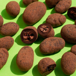 Pott au chocolat Schokolierte Kakaobohnen